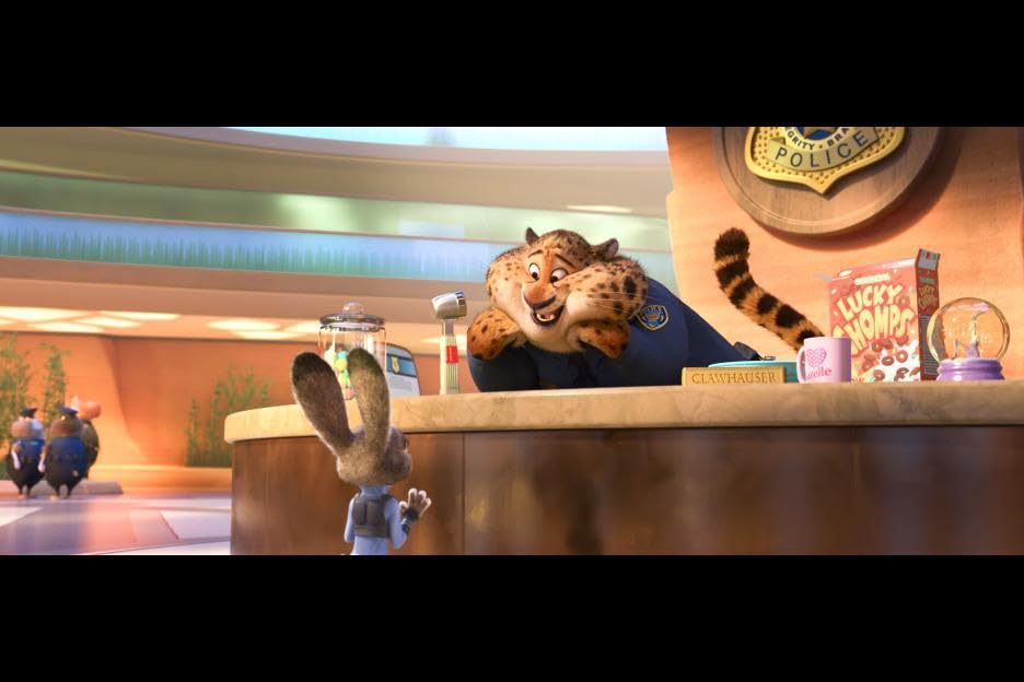 Hizi ni picha za katuni kutoka filamu ya Zootopia.